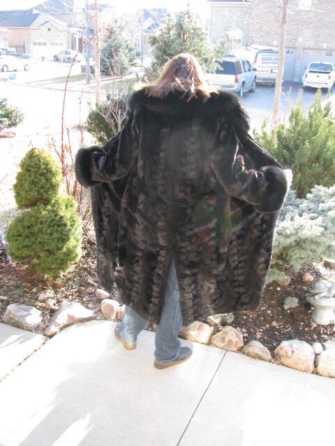 Bella Bicchi Blackglama Mink Coat - Size 12-14 - photo 4