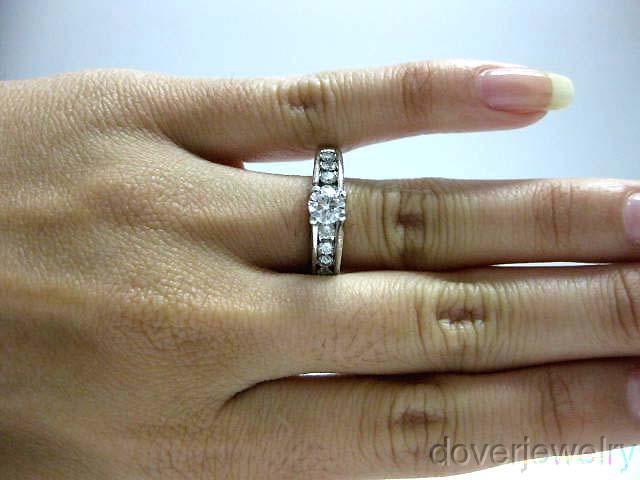 1 ct Platinum Engagement Ring / Anniversary, Size 8 3/4, 9 gr