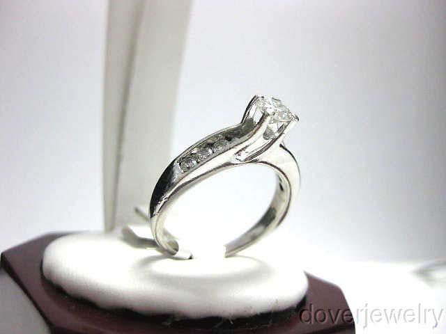 1 ct Platinum Engagement Ring / Anniversary, Size 8 3/4, 9 gr - photo 2