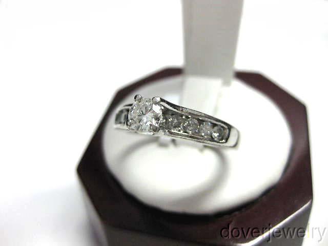 1 ct Platinum Engagement Ring / Anniversary, Size 8 3/4, 9 gr - photo 3