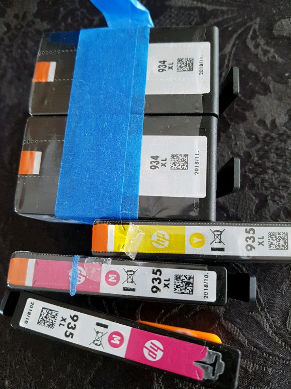 OEM HP Printer Ink - 2x 934XL, 3x 935