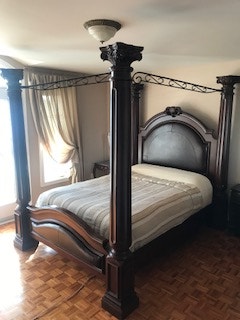 Double Poster Bed - Headboard Needs Reupholstering