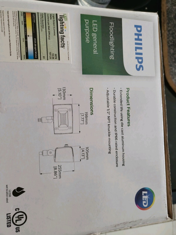 NEW IN BOX Phillips LED Floodlight Outdoor Lighting - photo 2