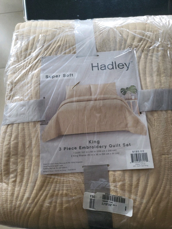 New Hadley 3pc Embroidery Quilt Set - King - photo 2