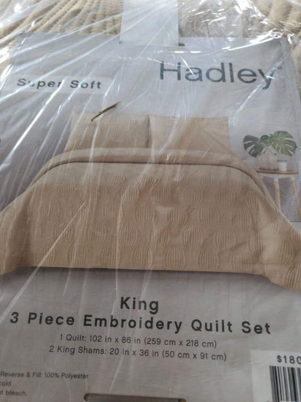 New Hadley 3pc Embroidery Quilt Set - King - photo 4