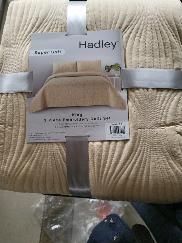New Hadley 3pc Embroidery Quilt Set - King - photo 5