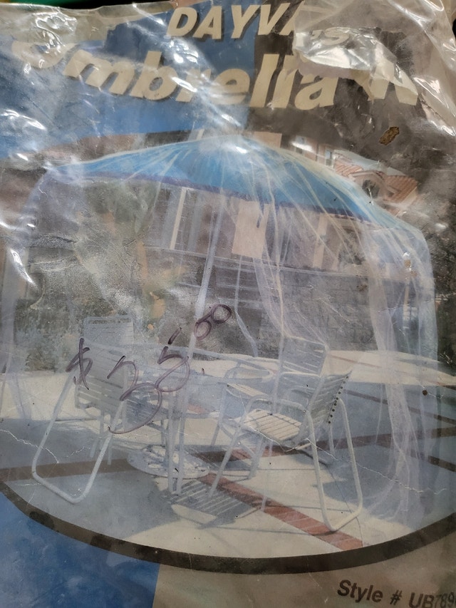 New Mosquito Net for Umbrella/Gazebo up to 9 ft