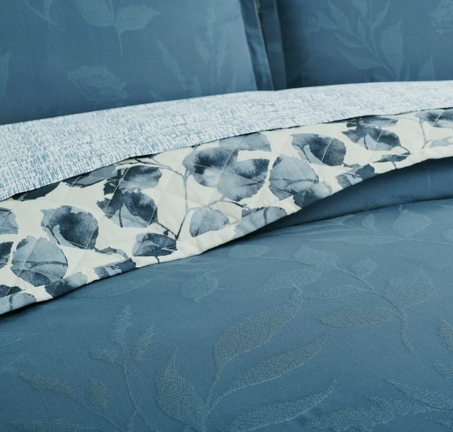 Scott Living Meadow Leaves Gray Cotton Blend Duvet Cover Set - photo 2