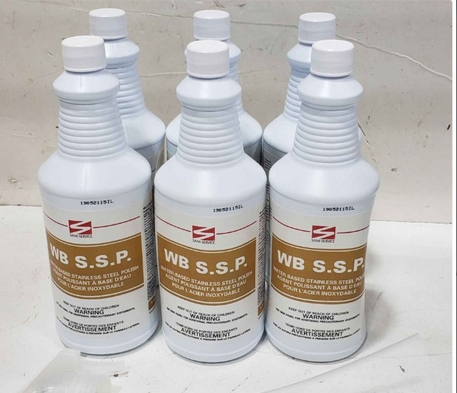 Sani-Service Water-Based Stainless Steel Polish Agent 32oz