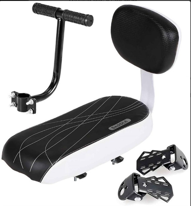 Aifounds Bicycle Rear Seat Cushion, Armrest & Footrest Set