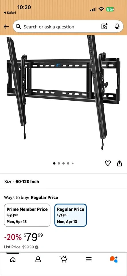 ULTIMATE Heavy Duty TV Mount - Fits up to 120" TVs!