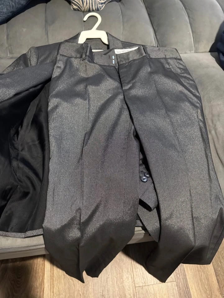 Zara Basic Suit - Dark Gray Blazer & Pants - photo 2