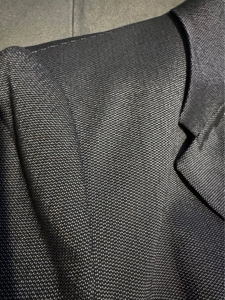 Zara Basic Suit - Dark Gray Blazer & Pants - photo 3