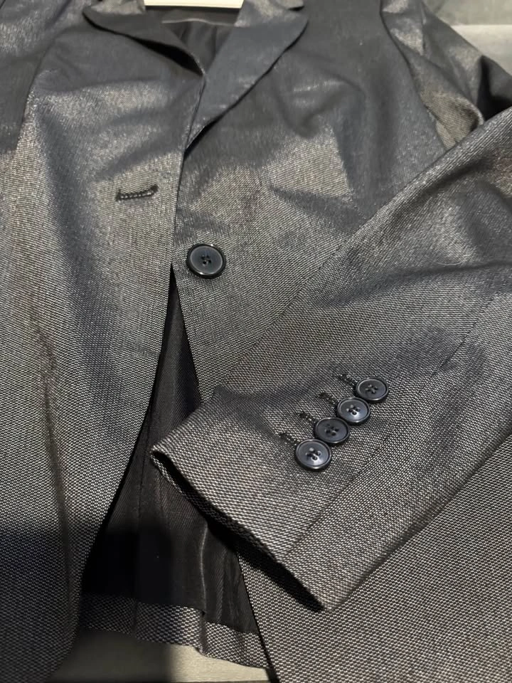 Zara Basic Suit - Dark Gray Blazer & Pants - photo 4