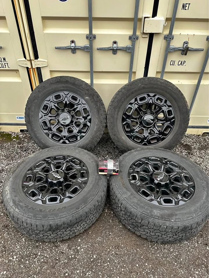 20” OEM Chevy Silverado Rims w/ Goodyear Wrangler Tires
