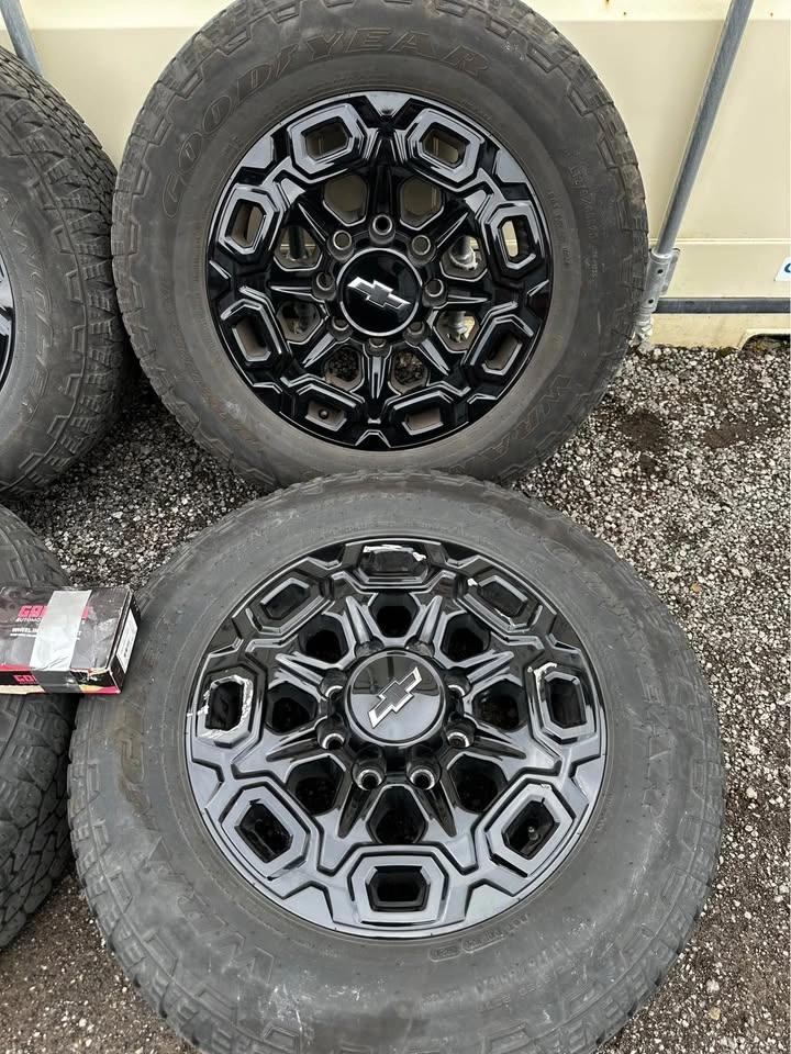 20” OEM Chevy Silverado Rims w/ Goodyear Wrangler Tires - photo 2