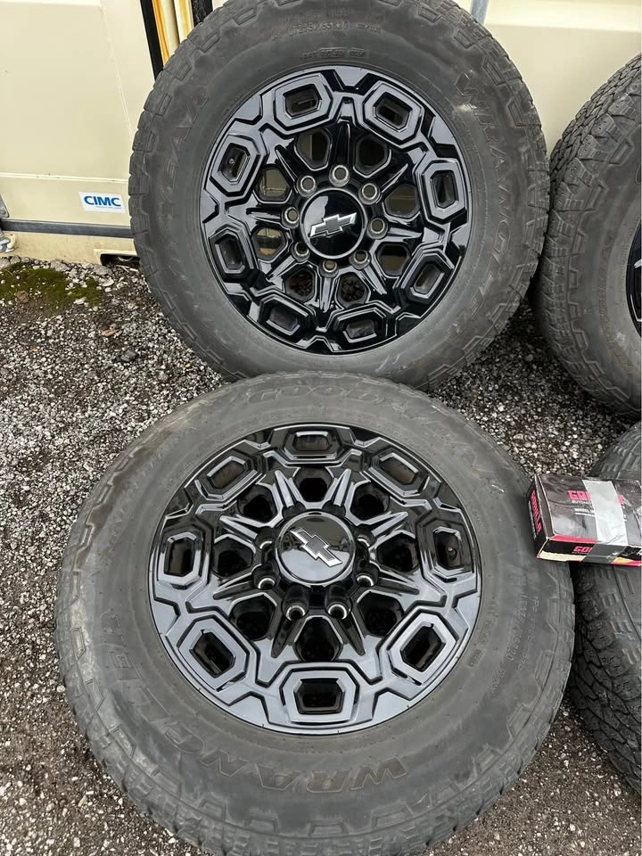 20” OEM Chevy Silverado Rims w/ Goodyear Wrangler Tires - photo 3