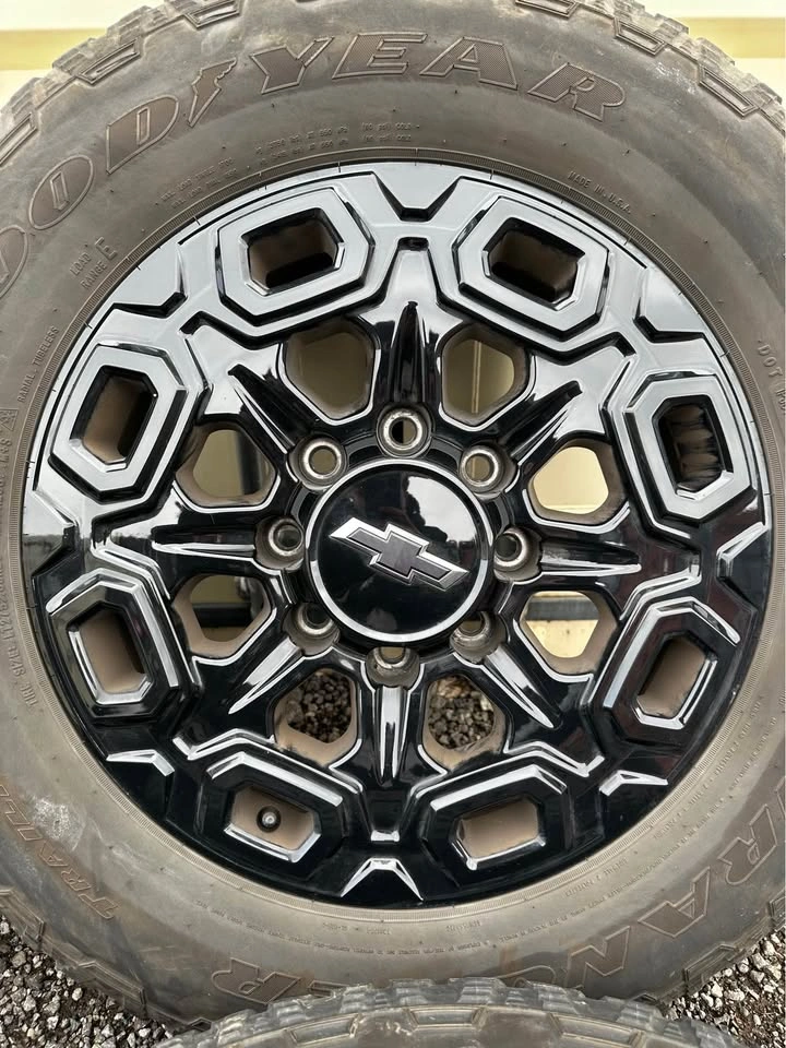 20” OEM Chevy Silverado Rims w/ Goodyear Wrangler Tires - photo 4
