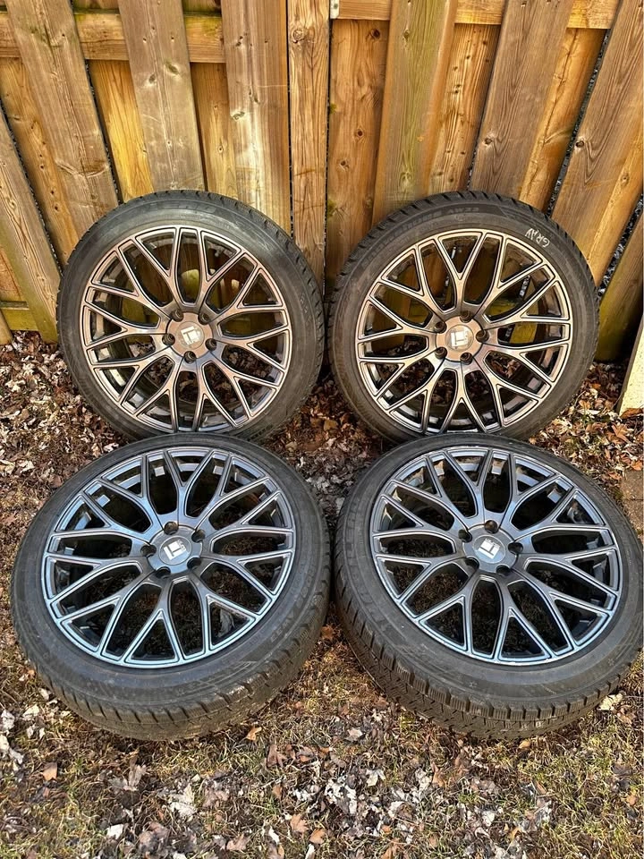 19” Touren Tesla Model 3 Rims on Winter Tires