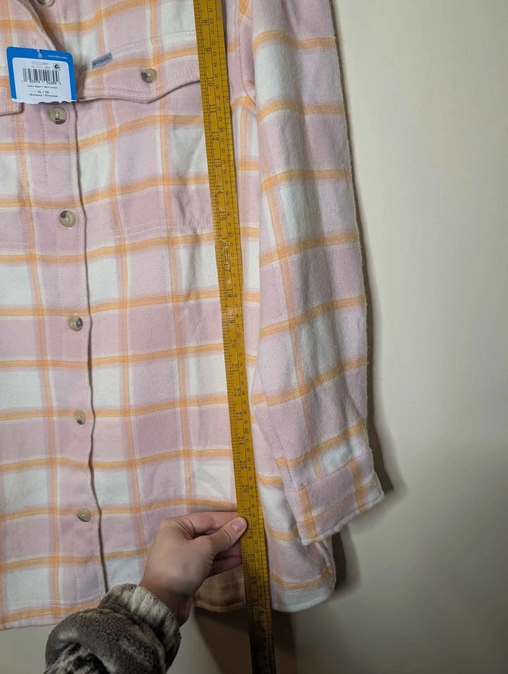 Columbia Calico Basin Shirt Jacket, Pink and White Plaid Shirt - photo 4