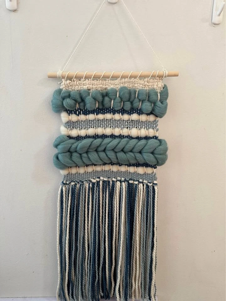 Handmade woven wall hanging
