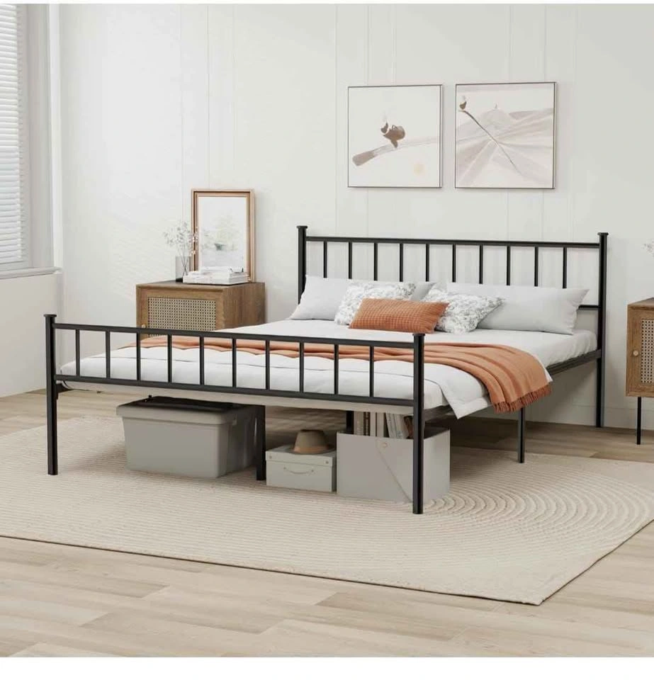 Metal King Bed Frame w/ Headboard - photo 3