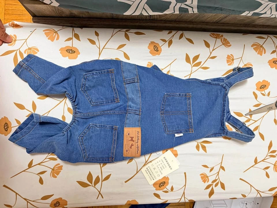 Dog denim clothes