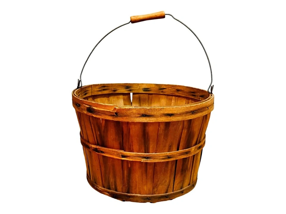 Split Wood Farmers Basket - Vintage Antique Barn Find