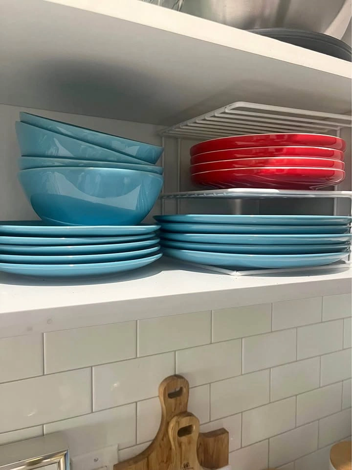 Blue IKEA Dish Set