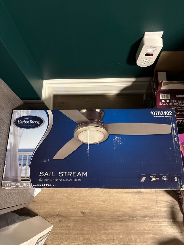 Harbor Breeze 52” Ceiling Fan – Sail Stream (Brushed Ni