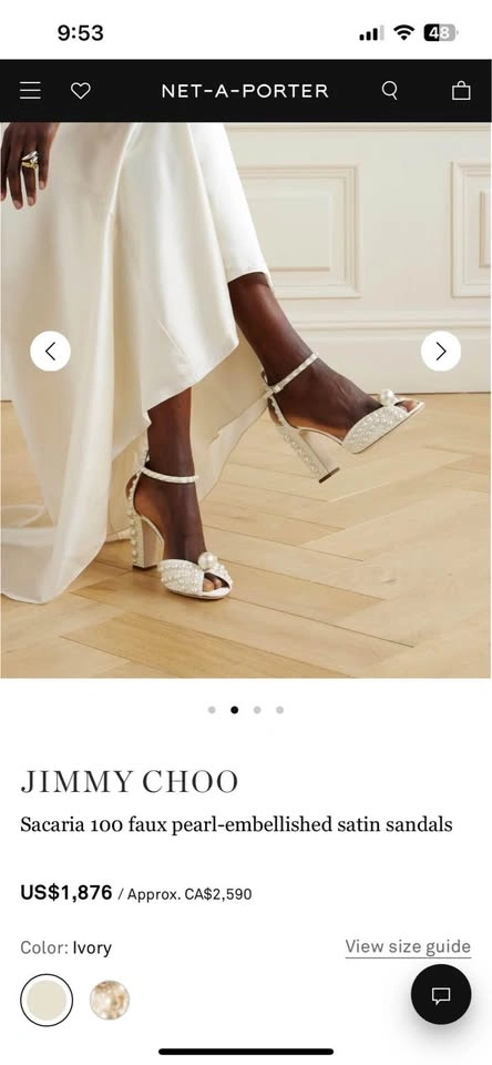 Jimmy Choo Sacaria 100 Size 6.5 - photo 2