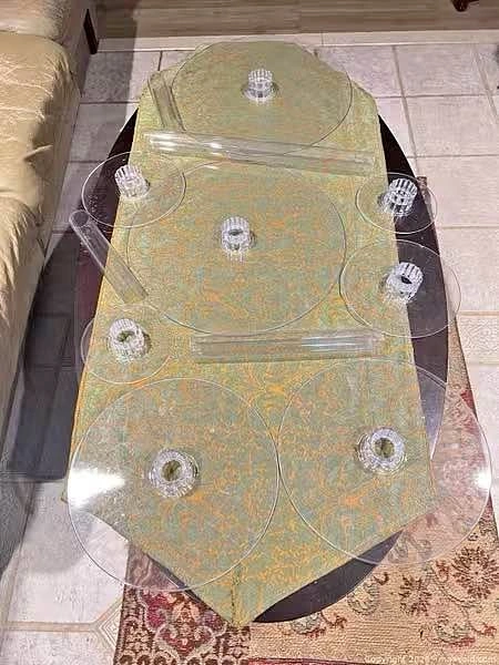 Clear Acrylic 3-Tier Round Cake Stand, 12-14in Plates