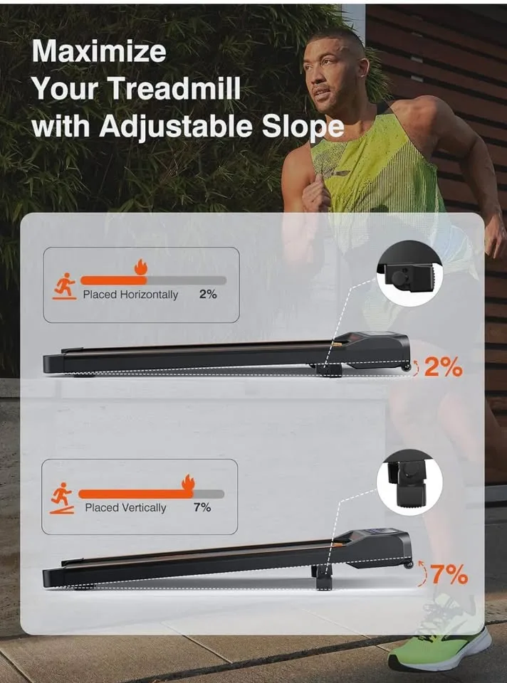 2.5HP Walking Pad, Incline Walking Jogging Treadmills image indicator(2)