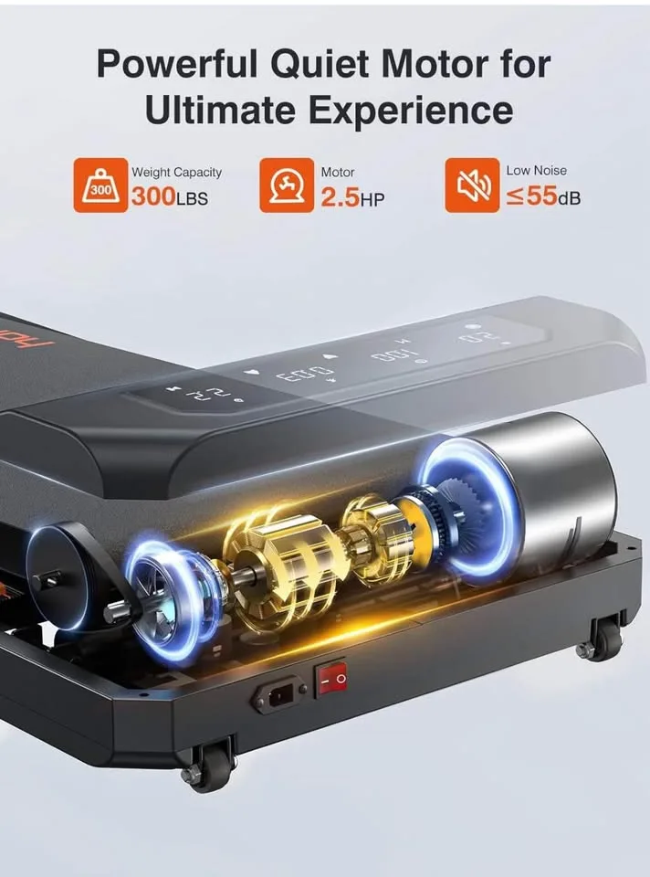 2.5HP Walking Pad, Incline Walking Jogging Treadmills image indicator(3)