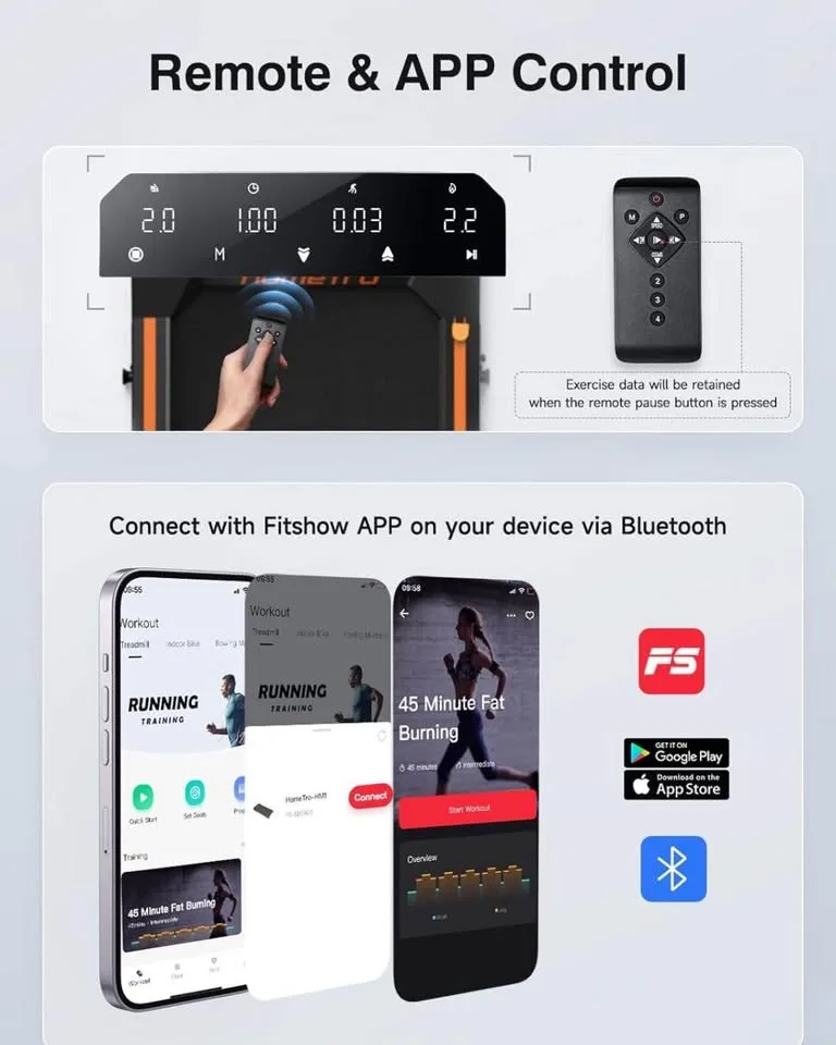 2.5HP Walking Pad, Incline Walking Jogging Treadmills image indicator(4)