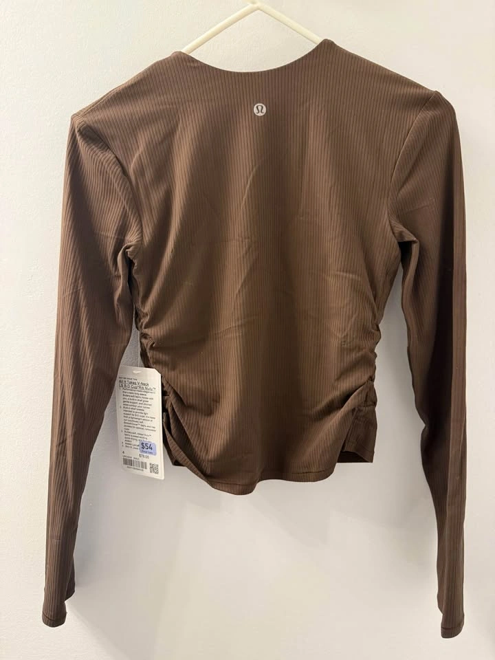 Lululemon Nulu Built-in Bra Top - Brown, Size 4 - photo 2