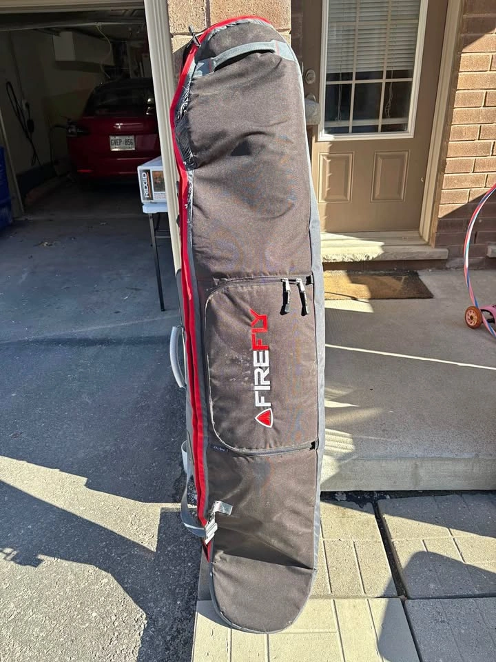 Snowboard, Bindings, and Boots Package
