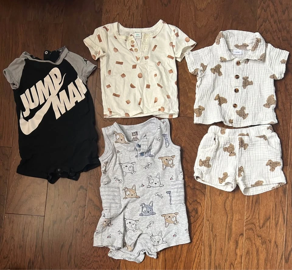 6-9 Months Baby Boy Summer Clothes - photo 2