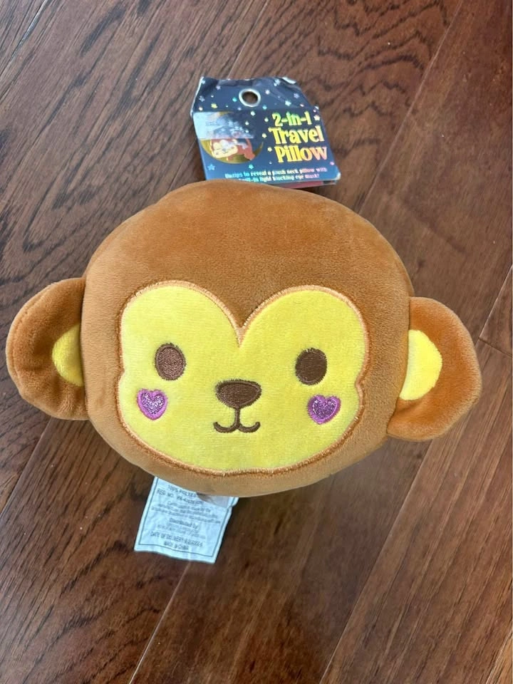 Kids travel pillow with eye mask