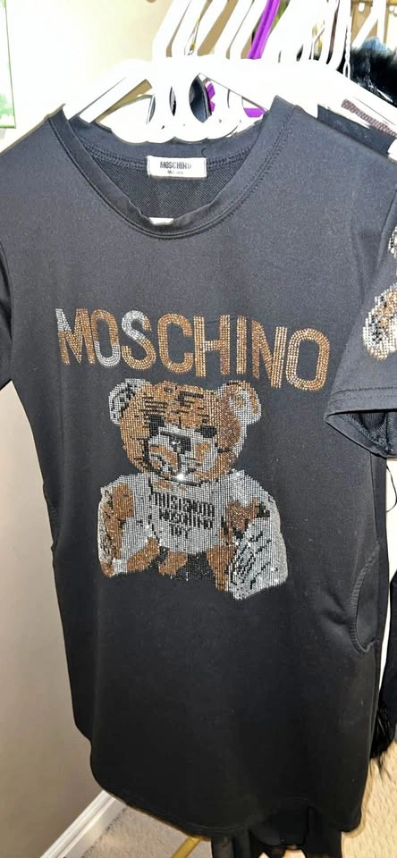 Moschino Sequin Teddy Bear Dress