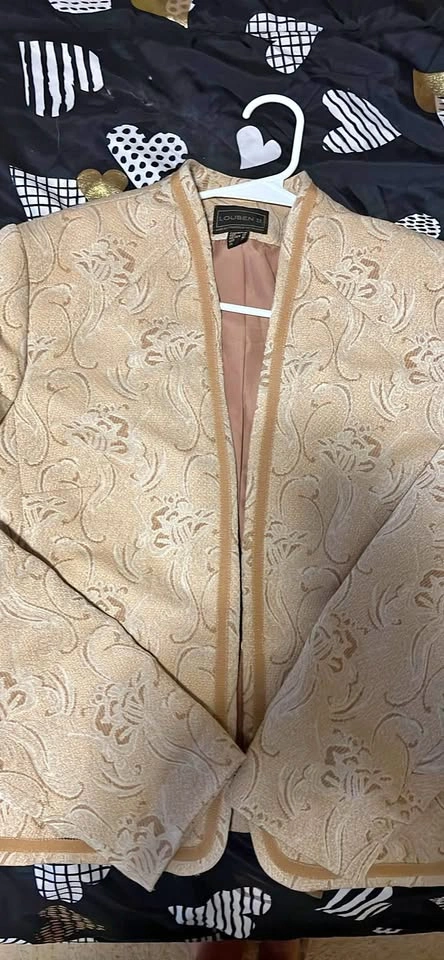 Louben Gold Brocade Vintage Jacket