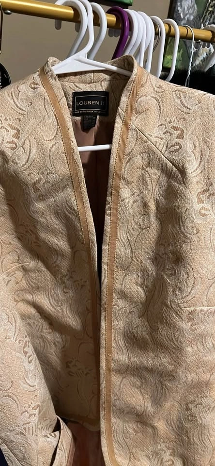 Louben Gold Brocade Vintage Jacket - photo 2