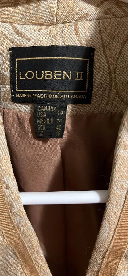 Louben Gold Brocade Vintage Jacket - photo 3