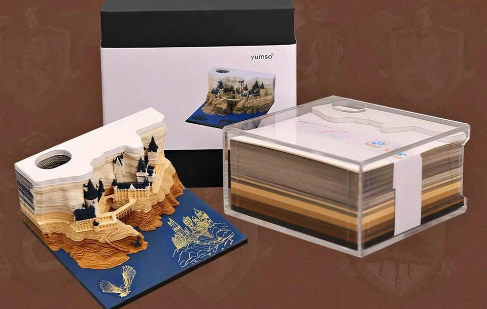 Harry Potter 3D Tear-Off Sticky Notes (Magic Castle Reveal)