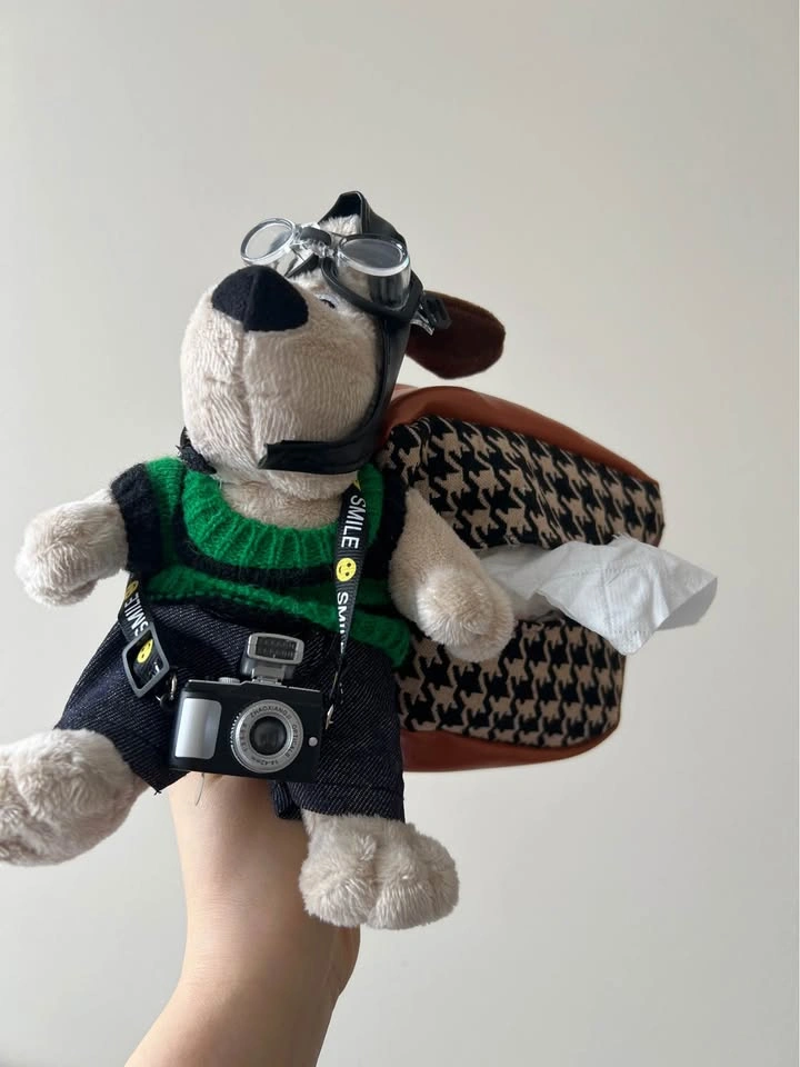 Cute Dog Car Tissue Holder – Headrest Hanging Tissue Box - photo 2