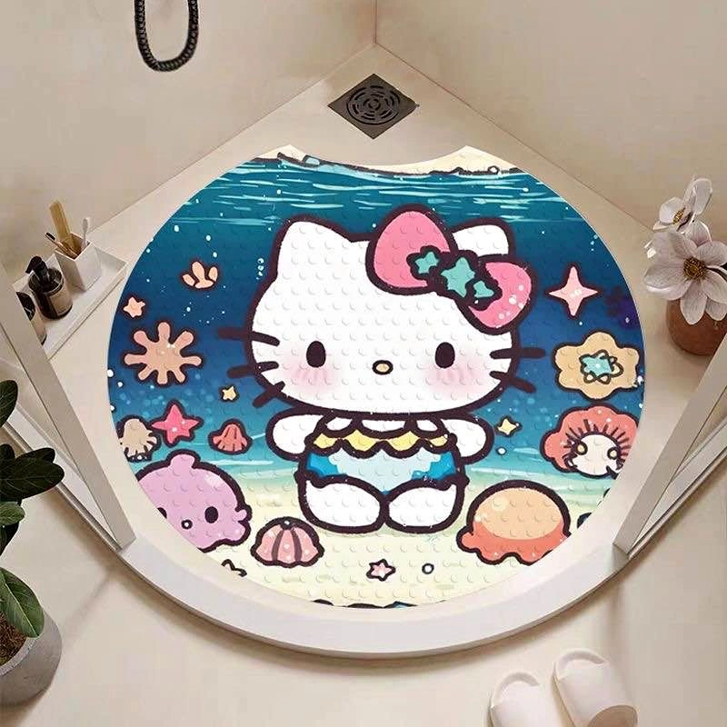Hello Kitty Round Shower Anti-Slip Bath Mat