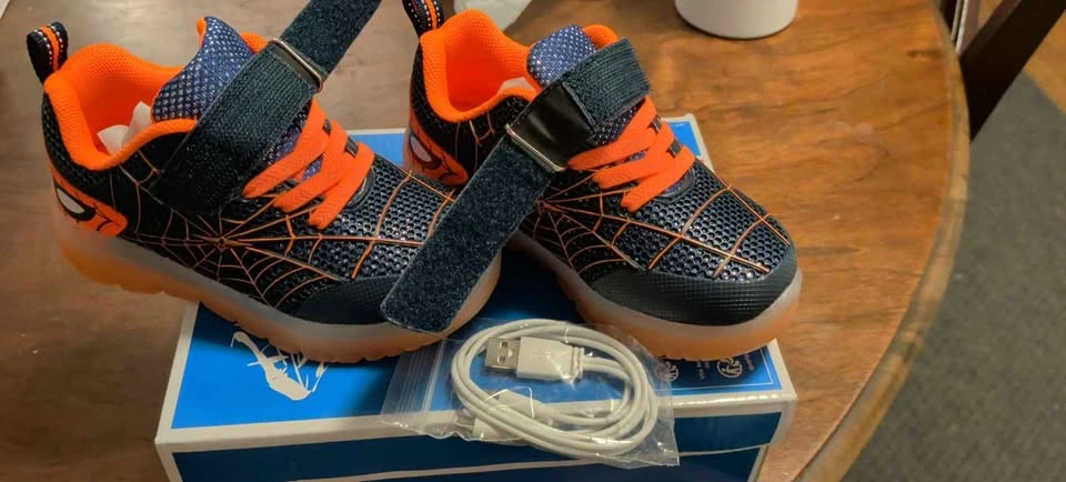 Spider Kids Light-Up Shoes – Brand New - photo 3