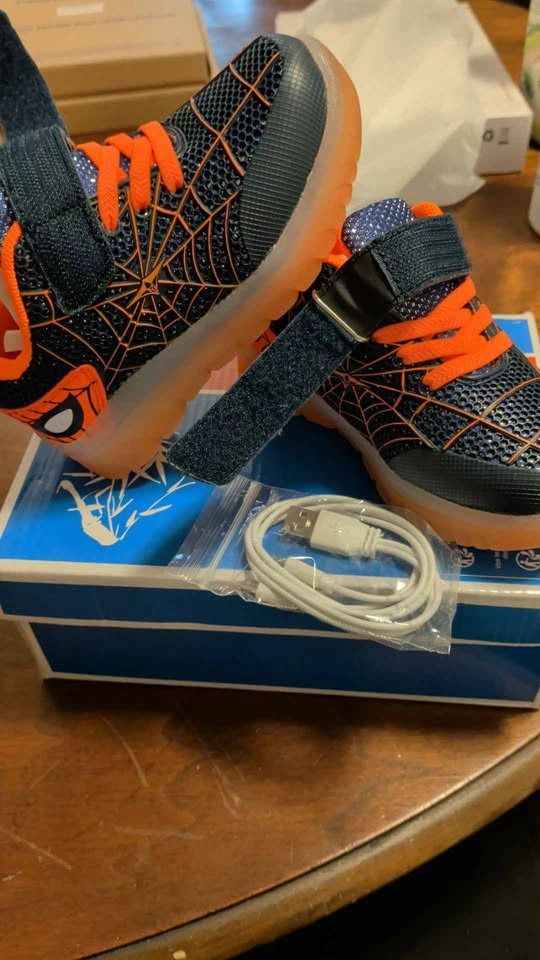 Spider Kids Light-Up Shoes – Brand New - photo 4