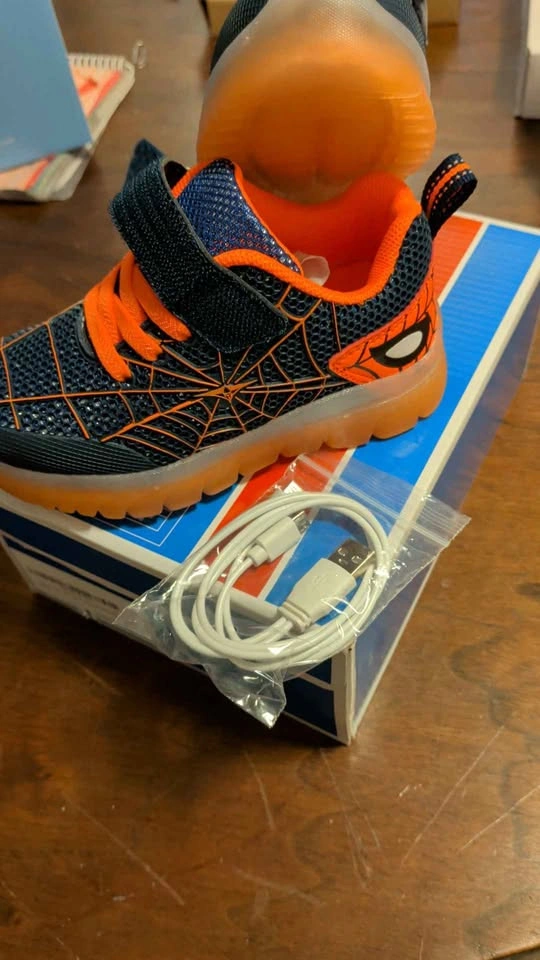 Spider Kids Light-Up Shoes – Brand New - photo 5