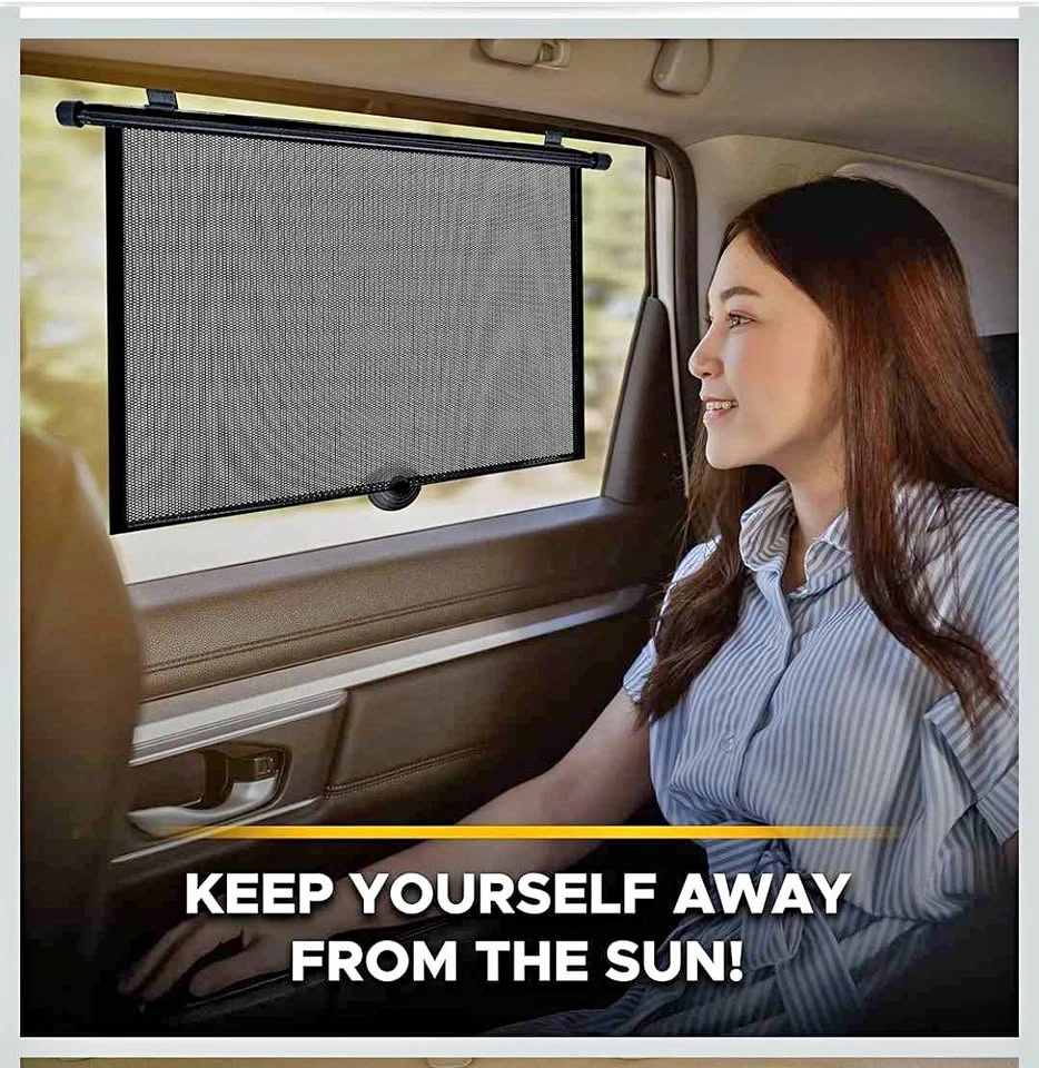 EcoNour Retractable Car Window Shades - 2 Pack - Brand New